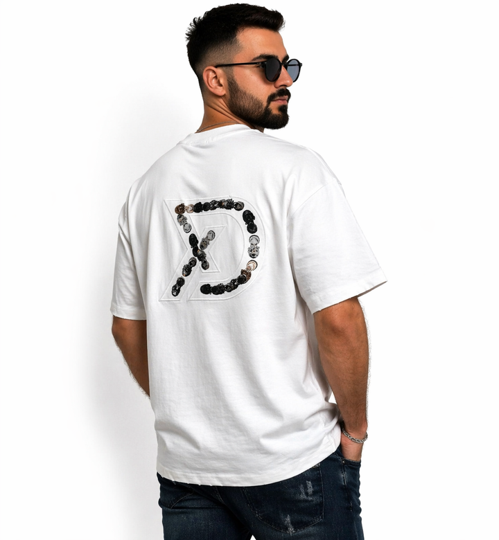 חולצת אוברסייז דגם הדפס בגב - canavaro jeans