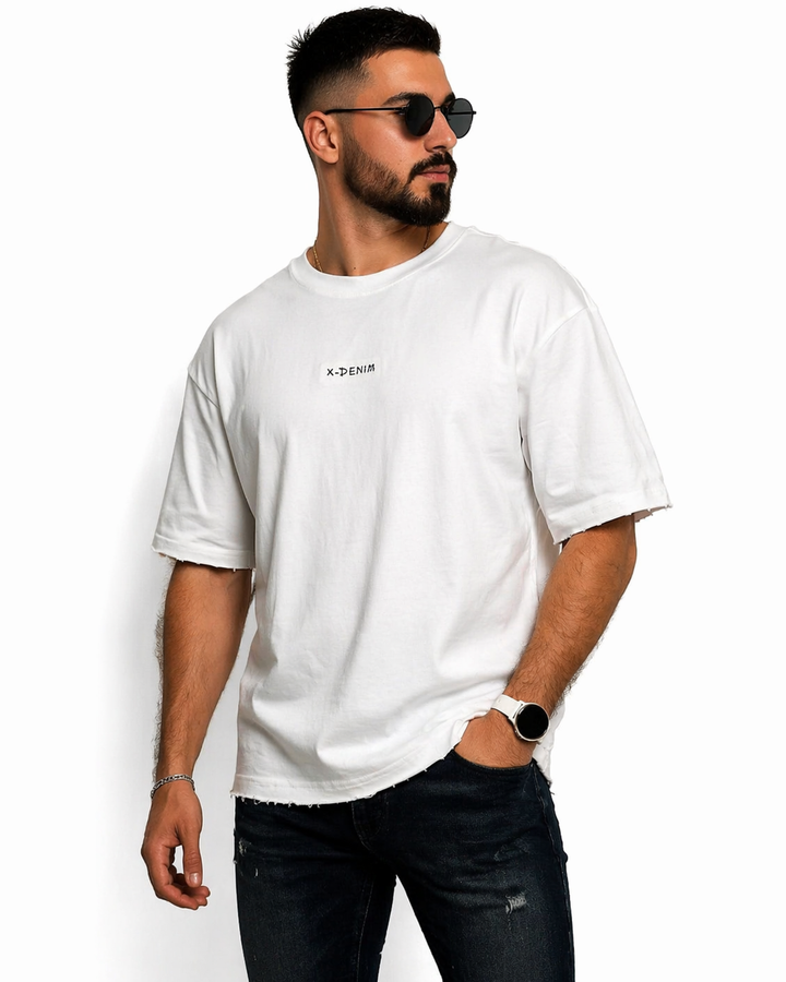 חולצת אוברסייז דגם הדפס בגב - canavaro jeans