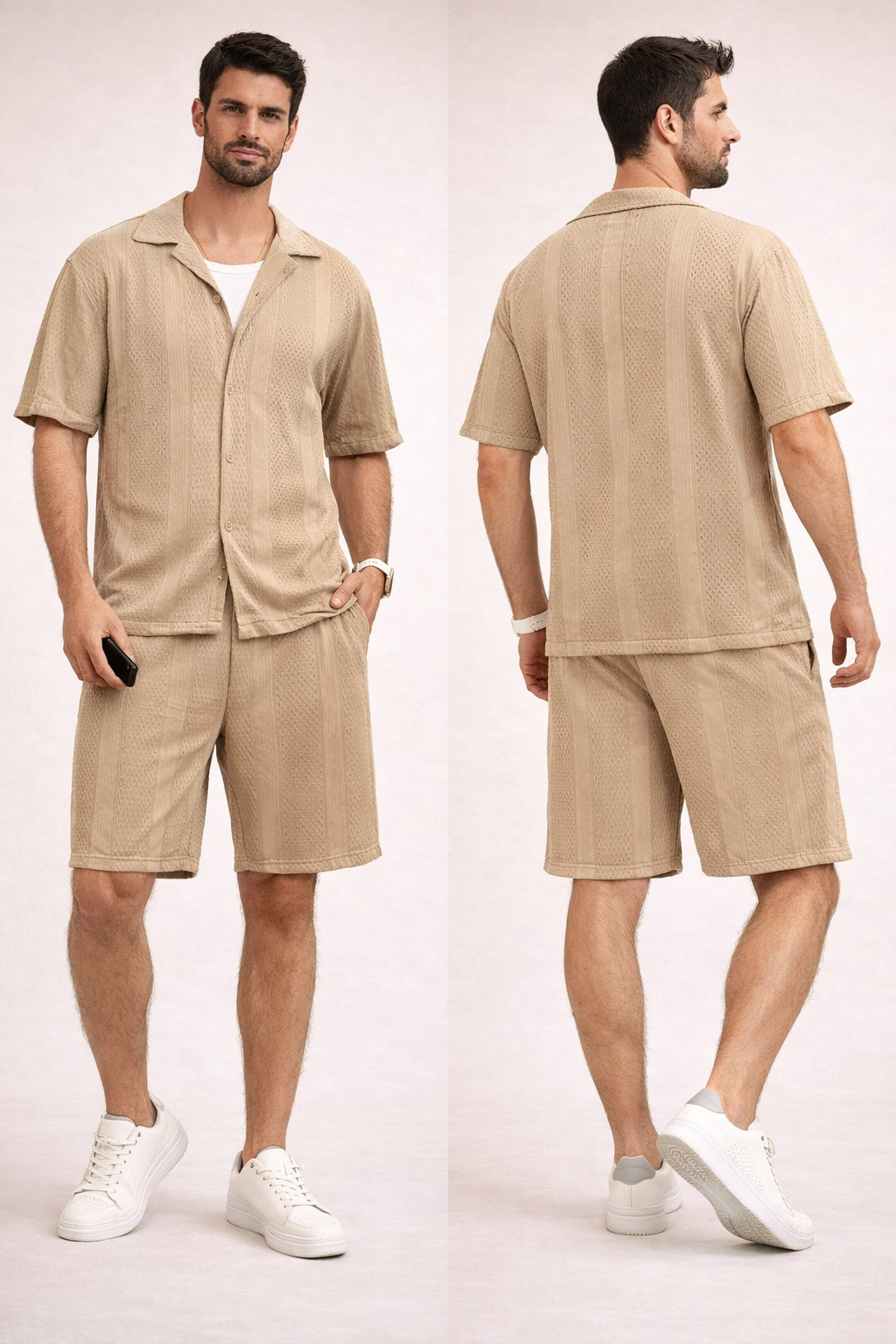 חליפת קיץ עם פסים - canavaro jeans