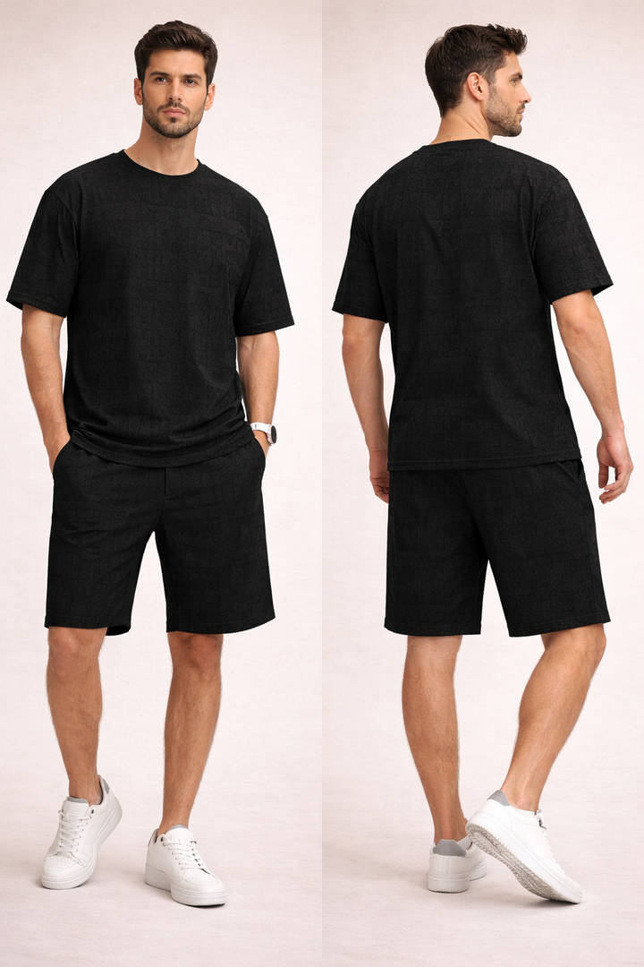 חליפת קיץ עם כיתוב - canavaro jeans