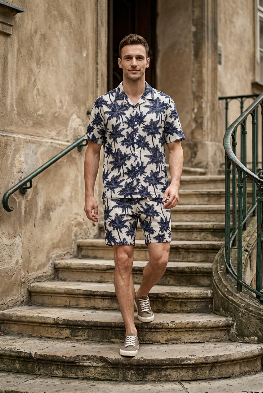 חליפת קיץ מיקונוס - canavaro jeans