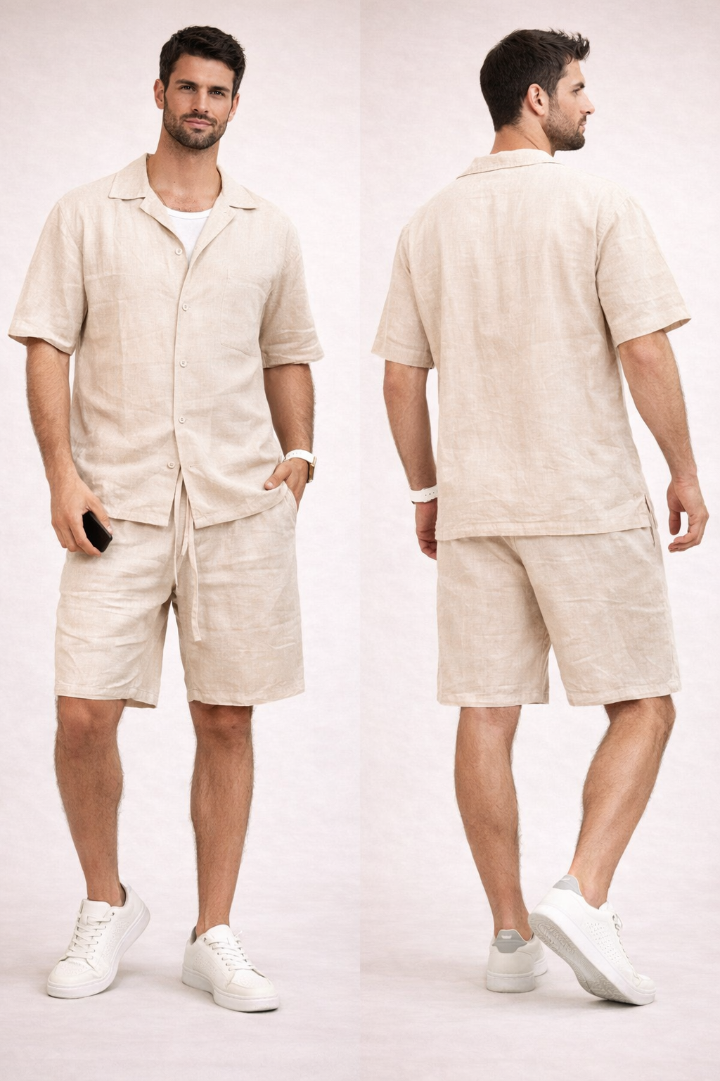 חליפת קיץ פשתן - canavaro jeans