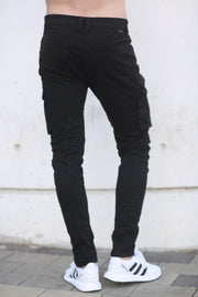 דגמח שחור בלי שרוך - canavaro jeans