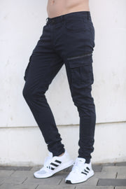 דגמח כחול בלי שרוך - canavaro jeans